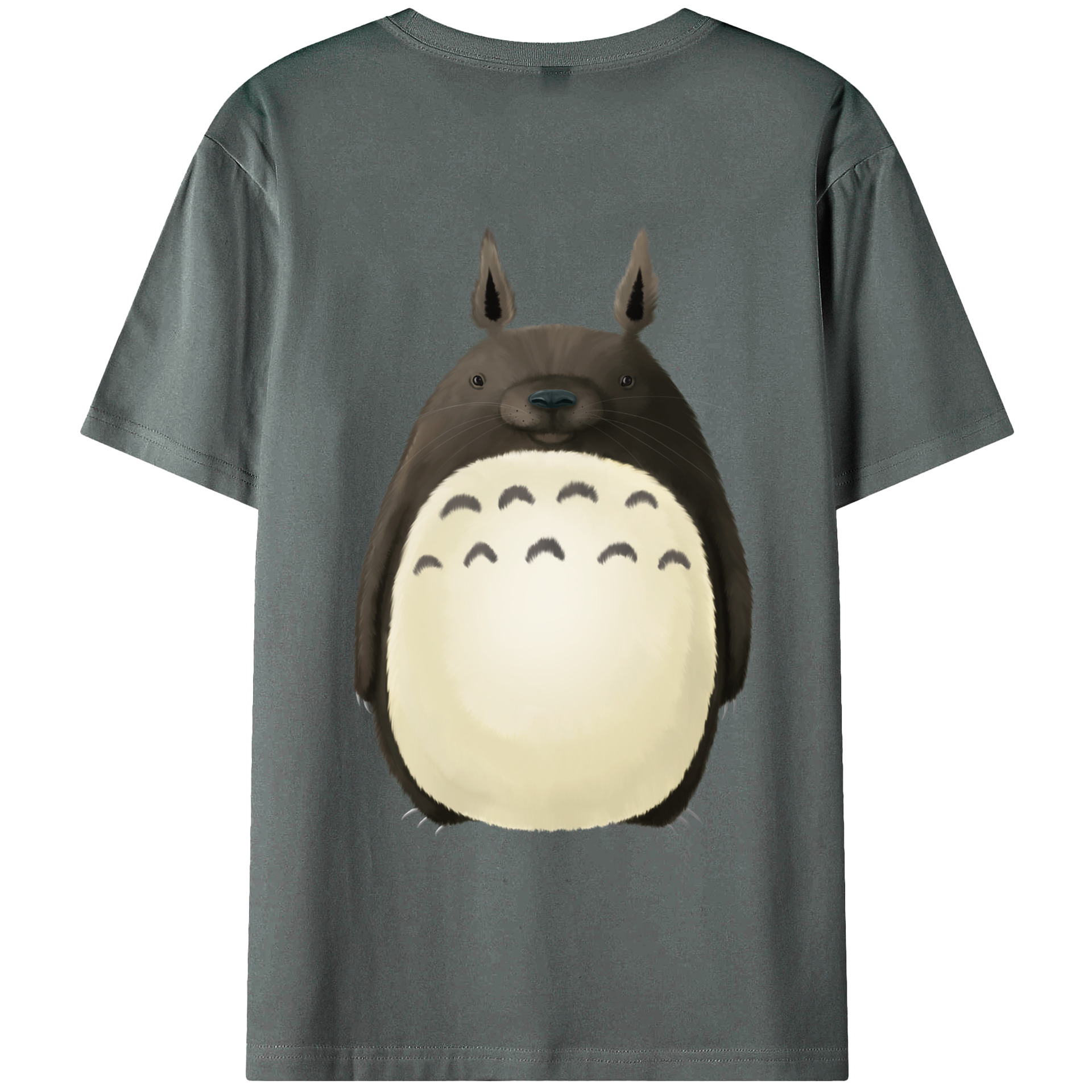 （画像用） となりのトトロ 草壁メイ 草壁サツキ My Neighbor Totoro Satsuki Kusakabe Mei Kusakabe 綿100％ メンズ半袖Tシャツ（バックプリント） 通気性